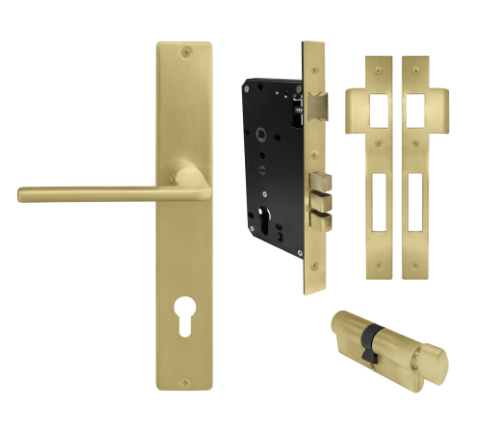 Windsor Premium NZ Chalet Square Longplate Entrance Set - E85 Priced Per Set- Available in 13 Colours