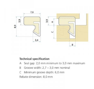 Lohala Weather Seal Aquamac 48 Black ,Brown & White - Sold in 10 metre Increments