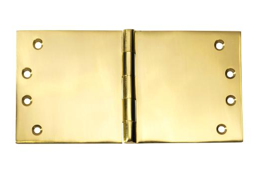 Lohala Hinge Brass Wide Throw 100mm x 200mm x 4.0mm - Available in 3 Colours : Brushed Nickel ,Bronze & Polished Brass