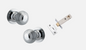 Iver Guildford Door Knob 0224 Round Rose Polished Chrome - Passage kit ,Privacy kit & Entrance Kit (Dual Function 5 pin and Key Thumb 6 Pin)
