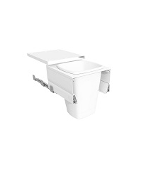 Tanova NZ Designer Soft Close Kitchen Bin - 450mm,400mm,350mm Cabinet - 1 x 50Litre ,1 x 36Litre ,,1 x 20Litre & 2 x 10Litre – White
