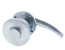 Carbine Australia Newmarket 6000 Cylindrical Latching Half set - 60mm & 70mm backset - Outside no Handle - Inside free Brushed Satin Chrome