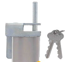 Carbine Australia Acorn Multi Function Lock with Carbine C50 Padlock Right handed & Left handed  Silver / Brass