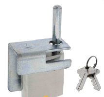 Carbine Australia Acorn Multi Function Lock with Carbine C50 Padlock Right handed & Left handed  Silver / Brass