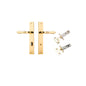Iver Sarlat  Door Lever Rectangular Latch Pair, Passage Kit, Privacy Kit , Entrance Kit with High Security Lock -Polished Brass
