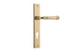 Iver Verona Door Lever Rectangular Latch Pair, Passage Kit, Privacy Kit , Entrance Kit with High Security Lock - Polished Brass