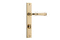 Iver Verona Door Lever Rectangular Latch Pair, Passage Kit, Privacy Kit , Entrance Kit with High Security Lock - Polished Brass