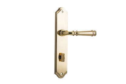 Iver Verona Door Lever Shouldered Latch Pair, Passage Kit, Privacy Kit , Entrance Kit with High Security Lock -Polished Brass