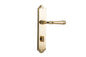 Iver Verona Door Lever Shouldered Latch Pair, Passage Kit, Privacy Kit , Entrance Kit with High Security Lock -Polished Brass