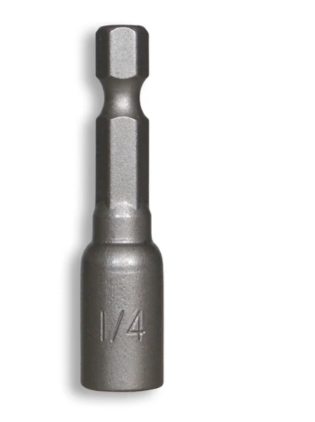 Tusk Heavy Duty Nut setters 1/4" ,5/16" & 3/8" x 65mm ,50mm & 152mm Magnetic x 1pc