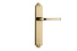 Iver Annecy Door Lever Shouldered Latch Pair, Passage Kit, Privacy Kit , Entrance Kit with High Security Lock - Polished Brass