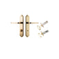 Iver Annecy Door Lever Shouldered Latch Pair, Passage Kit, Privacy Kit , Entrance Kit with High Security Lock - Polished Brass