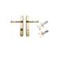 Iver Verona Door Lever Oval Latch Pair, Passage Kit, Privacy Kit , Entrance Kit with High Security Lock - Polished Brass