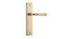 Iver Verona Door Lever Stepped Latch Pair, Passage Kit, Privacy Kit , Entrance Kit with High Security Lock -Polished Brass
