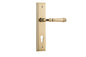 Iver Verona Door Lever Stepped Latch Pair, Passage Kit, Privacy Kit , Entrance Kit with High Security Lock -Polished Brass