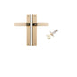 Iver Bronte Door Lever Rectangular Latch Pair, Passage Kit, Privacy Kit , Entrance Kit with High Security Lock - Polished Brass
