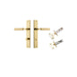 Iver Berlin Door Lever Rectangular Latch Pair, Passage Kit, Privacy Kit , Entrance Kit with High Security Lock -Polished Brass