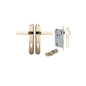 Iver Bronte Door Lever Oval Latch Pair, Passage Kit, Privacy Kit , Entrance Kit with High Security Lock - Polished Brass