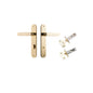 Iver Bronte Door Lever Oval Latch Pair, Passage Kit, Privacy Kit , Entrance Kit with High Security Lock - Polished Brass