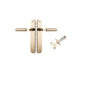Iver Berlin Door Lever Oval Latch Pair, Passage Kit, Privacy Kit , Entrance Kit with High Security Lock - Polished Brass