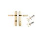 Iver Berlin Door Lever Oval Latch Pair, Passage Kit, Privacy Kit , Entrance Kit with High Security Lock - Polished Brass