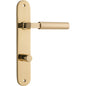 Iver Berlin Door Lever Oval Latch Pair, Passage Kit, Privacy Kit , Entrance Kit with High Security Lock - Polished Brass