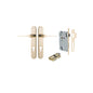 Iver Como  Door Lever Oval Latch Pair, Passage Kit, Privacy Kit , Entrance Kit with High Security Lock -Polished Brass