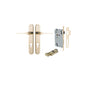 Iver Como  Door Lever Oval Latch Pair, Passage Kit, Privacy Kit , Entrance Kit with High Security Lock -Polished Brass