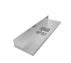 BURNS & FERALL 500 SERIES CLASSIC SINK BENCHTOPS LENGTH : 1525MM ,1675MM & 1825MM STAINLESS STEEL