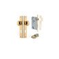 Iver Cambridge Door Knob Rose Round Concealed Fix Pair Passage Kit, Privacy Kit , Entrance Kit with High Security Lock -Polished Brass