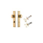 Iver Cambridge Door Knob Rose Round Concealed Fix Pair Passage Kit, Privacy Kit , Entrance Kit with High Security Lock -Polished Brass