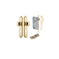 Iver Paddington  Door Knob Shouldered Latch Pair, Passage Kit, Privacy Kit , Entrance Kit with High Security Lock - Polished Brass