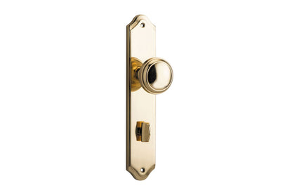Iver Paddington  Door Knob Shouldered Latch Pair, Passage Kit, Privacy Kit , Entrance Kit with High Security Lock - Polished Brass