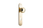Iver Paddington  Door Knob Oval Latch Pair, Passage Kit, Privacy Kit , Entrance Kit with High Security Lock - Polished Brass
