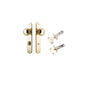 Iver Paddington  Door Knob Oval Latch Pair, Passage Kit, Privacy Kit , Entrance Kit with High Security Lock - Polished Brass