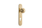 Iver Guildford Door Knob Oval Latch Pair, Passage Kit, Privacy Kit , Entrance Kit with High Security Lock -Polished Brass