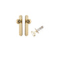 Iver Guildford Door Knob Oval Latch Pair, Passage Kit, Privacy Kit , Entrance Kit with High Security Lock -Polished Brass