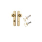 Iver Guildford Door Knob Oval Latch Pair, Passage Kit, Privacy Kit , Entrance Kit with High Security Lock -Polished Brass