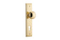 Iver Paddington  Door Knob Stepped Latch Pair, Passage Kit, Privacy Kit , Entrance Kit with High Security Lock - Polished Brass