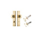 Iver Paddington  Door Knob Stepped Latch Pair, Passage Kit, Privacy Kit , Entrance Kit with High Security Lock - Polished Brass