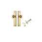 Iver Guildford Door Knob Stepped Latch Pair, Passage Kit, Privacy Kit , Entrance Kit with High Security Lock - Polished Brass