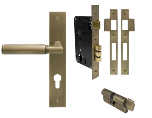 Windsor Premium NZ NIDO Lumina Longplate Entrance Set - Plain Priced Per Set Available in 7 Colours