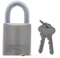 Carbine Australia Brass padlock - 9.5mm x 30mm x 50mm Molybdenum Alloy Shackle - Brushed Chrome