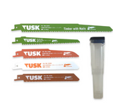 Tusk Heavy Duty BiM Reciprocating Saw blades for Multi Material 5pc pack -150mm x 1.2 x 10/14TPI ,228mm x 1.2 x 10/14TPI & 300mm x 1.2 x 10/14TPI