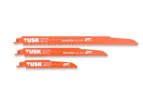 Tusk Heavy Duty BiM Reciprocating Saw blades for Demolition 5pc pack - 150mm x 1.6 x 6TPI ,228mm x 1.6 x 6TPI & 300mm x 1.6 x 6TPI