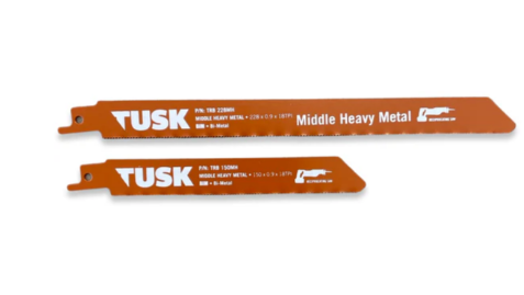 Tusk Heavy Duty BiM Reciprocating Saw Blades for Middle Heavy Metal 5pc pack - 150mm x 0.9 x 18TPI & 228mm x 0.9 x 18TPI