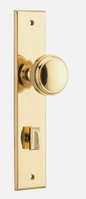 Iver Paddington Door Knob 10321 Chamfered Backplate Polished Brass - Passage ,Privacy & Entrance
