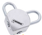 Carbine Australia Dual Entry / Dual Shackle padlock with 2 Figure 8 Cylinders 8mm / 28mm / 45mm Keyed to Differ Kit Or No Cylinder - Silver