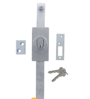Carbine Australia concealed fix Model with 4 Fixing Bolts Standard Orb Lock, 33mm wide Bolt, Keyed to Differ Available in 5 sizes : 175mm ,230mm ,300mm ,450mm & 600mm