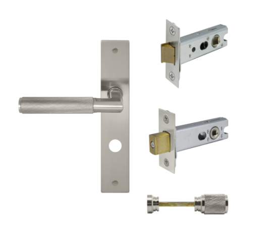 Windsor Premium NZ NIDO Lumina Longplate Privacy Set - Diamond Knurl Priced Per Set Available in 7 Colours